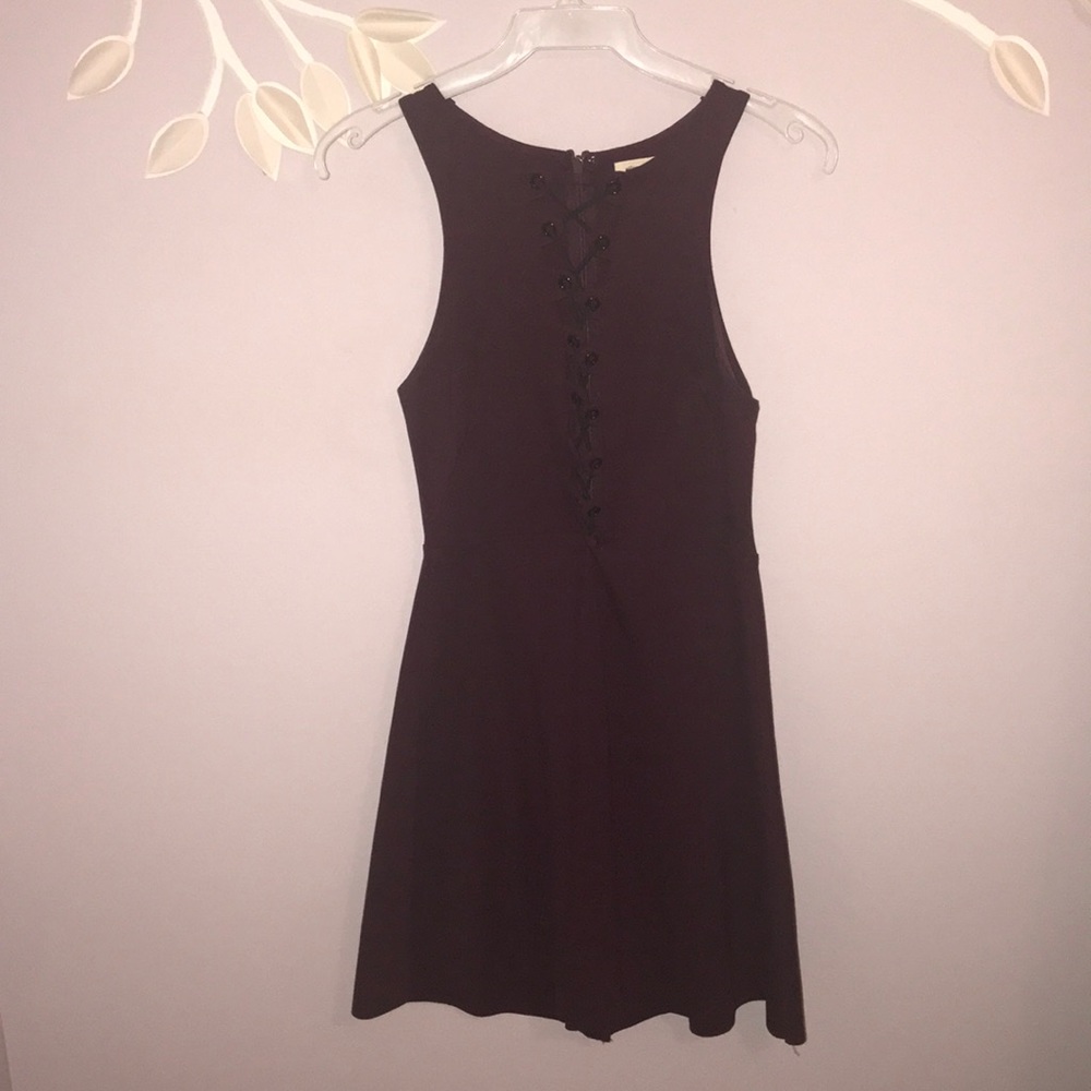 Sexy burgundy dress